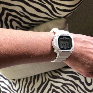 Casio white water resistant watch